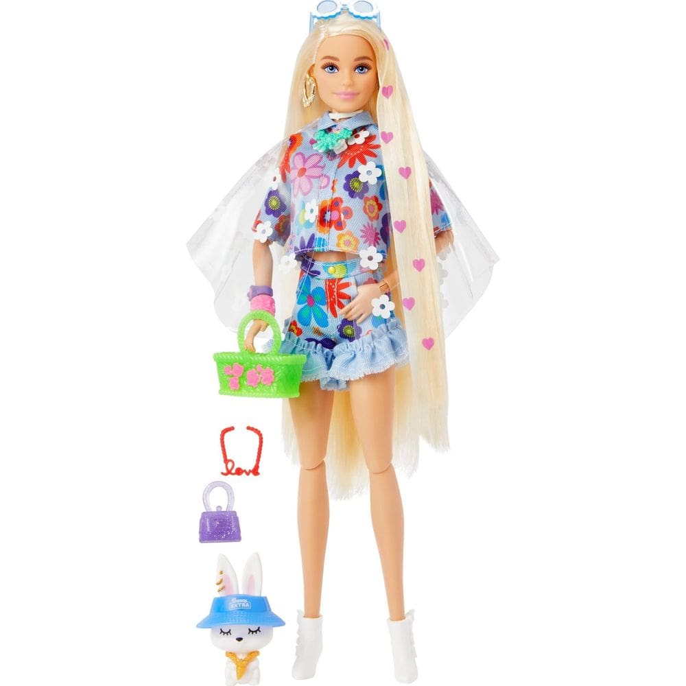 Boneca Barbie Extra com cabelo loiro extra longo e acessórios