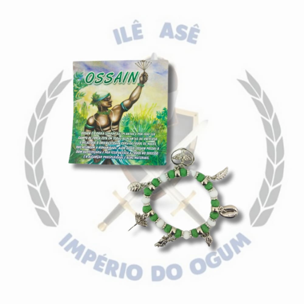 Pulseira religiosa oração - ossain