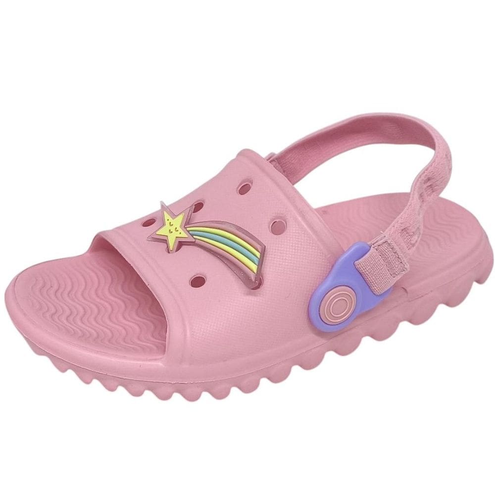 Chinelo Infantil Menina Fofinho Fácil Calce Sun Slide Bibi