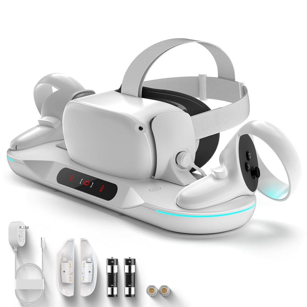 Base de carregamento Dxldfks com fixação automática para Oculus Quest 2