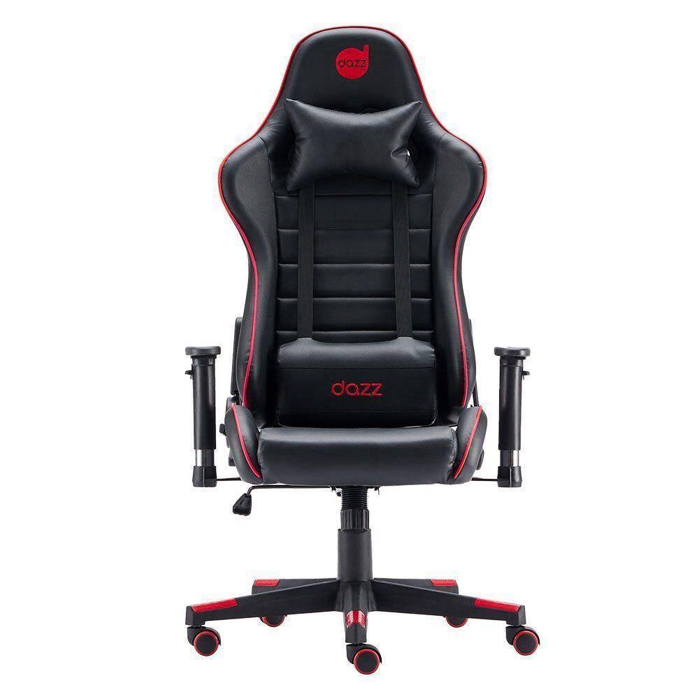 Cadeira Gamer Dazz Prime X V2 Preto E Vermelho Com Almofada