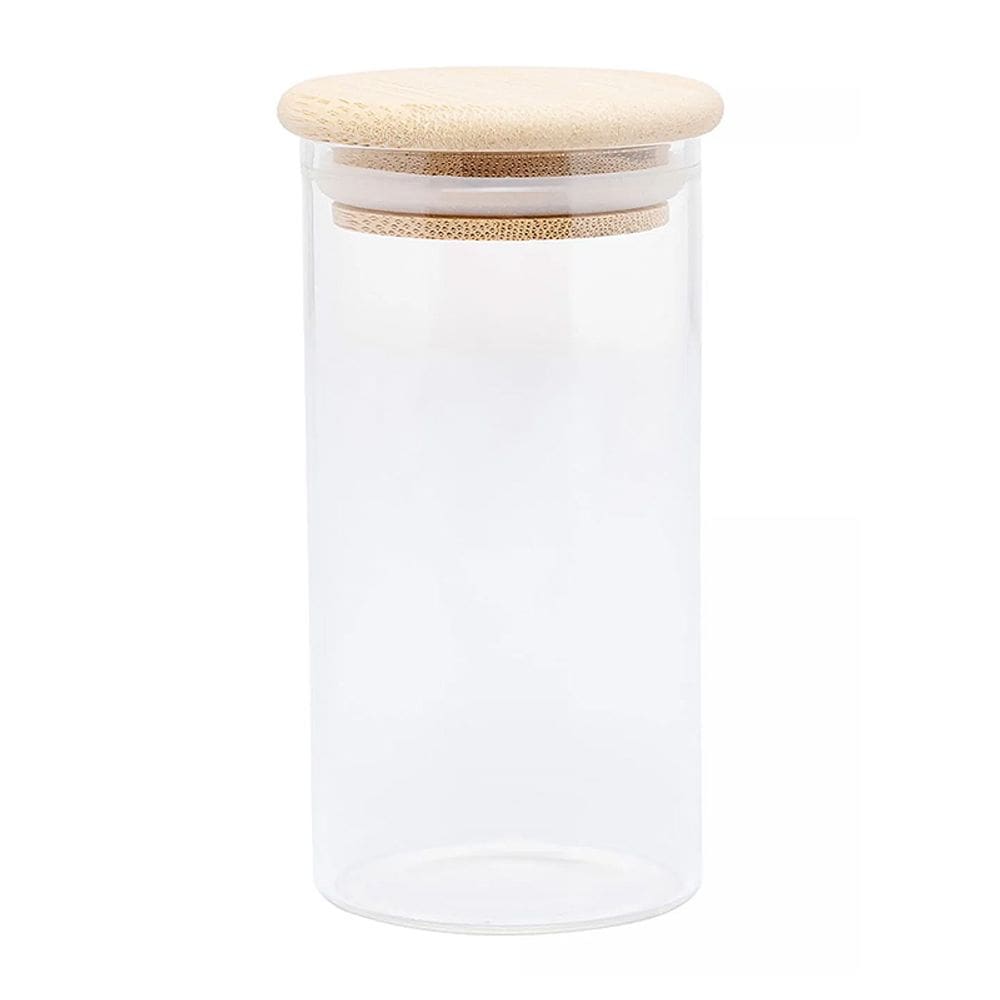 Porta Mantimento de Vidro Borossilicato com Tampa de Bambu 1L 29468 - Wolff