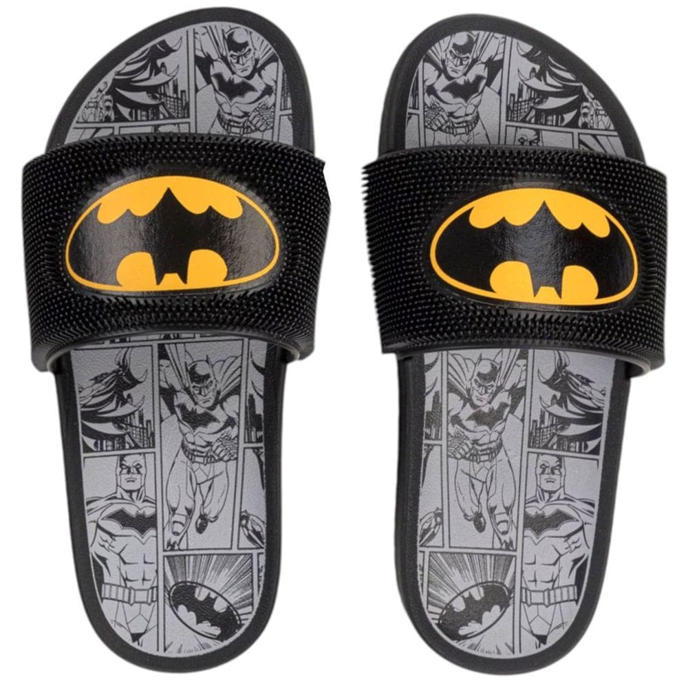 Chinelo Infantil Menino Slide Conforto Batman Darkness