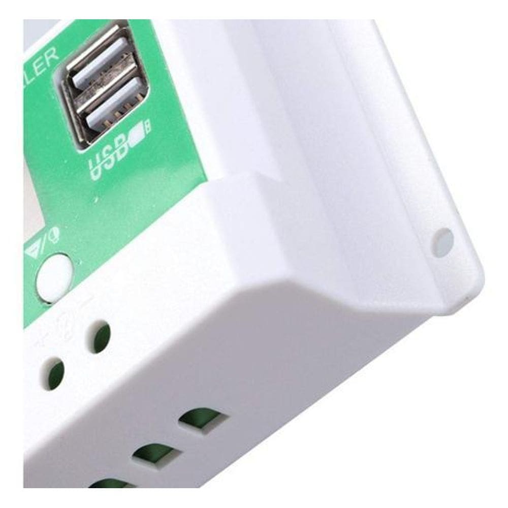 Controlador Solar 10A Carregador 3-estágios USB 5V 2.5A