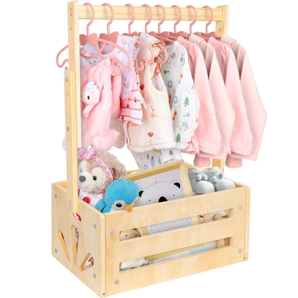 Cesta de madeira Vibaruta Baby Storage Closet Natural
