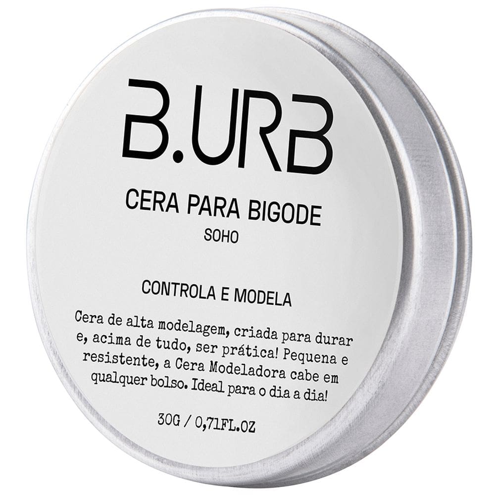 Cera Para Bigode Soho Controla e Modela 30g Barba Urbana B.URB