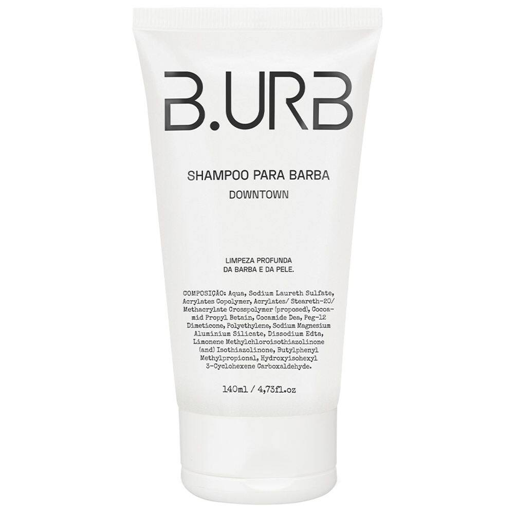 Shampoo Para Barba Downtown com Microesferas Esfoliantes 140mL Barba Urbana B.URB
