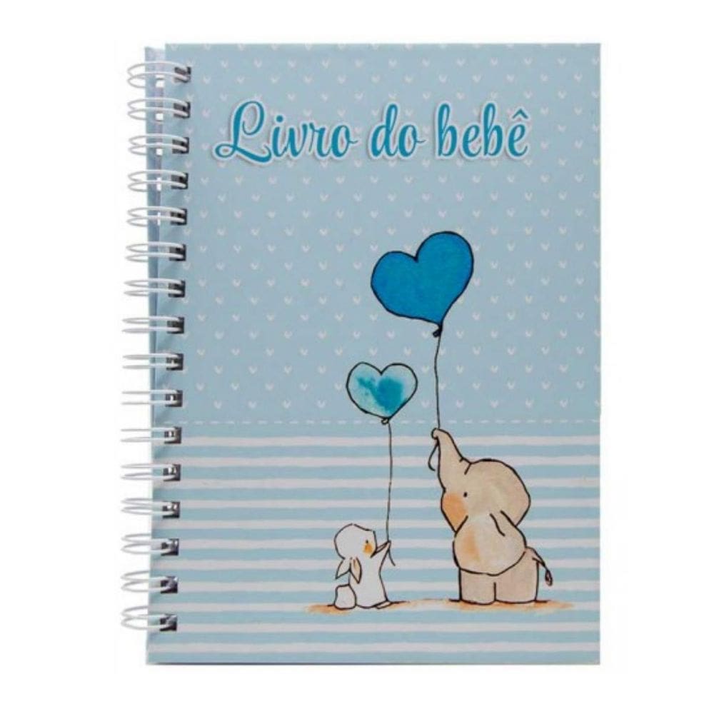Livro do Bebê Elefante Azul - Capa Dura 40 Páginas 15x21