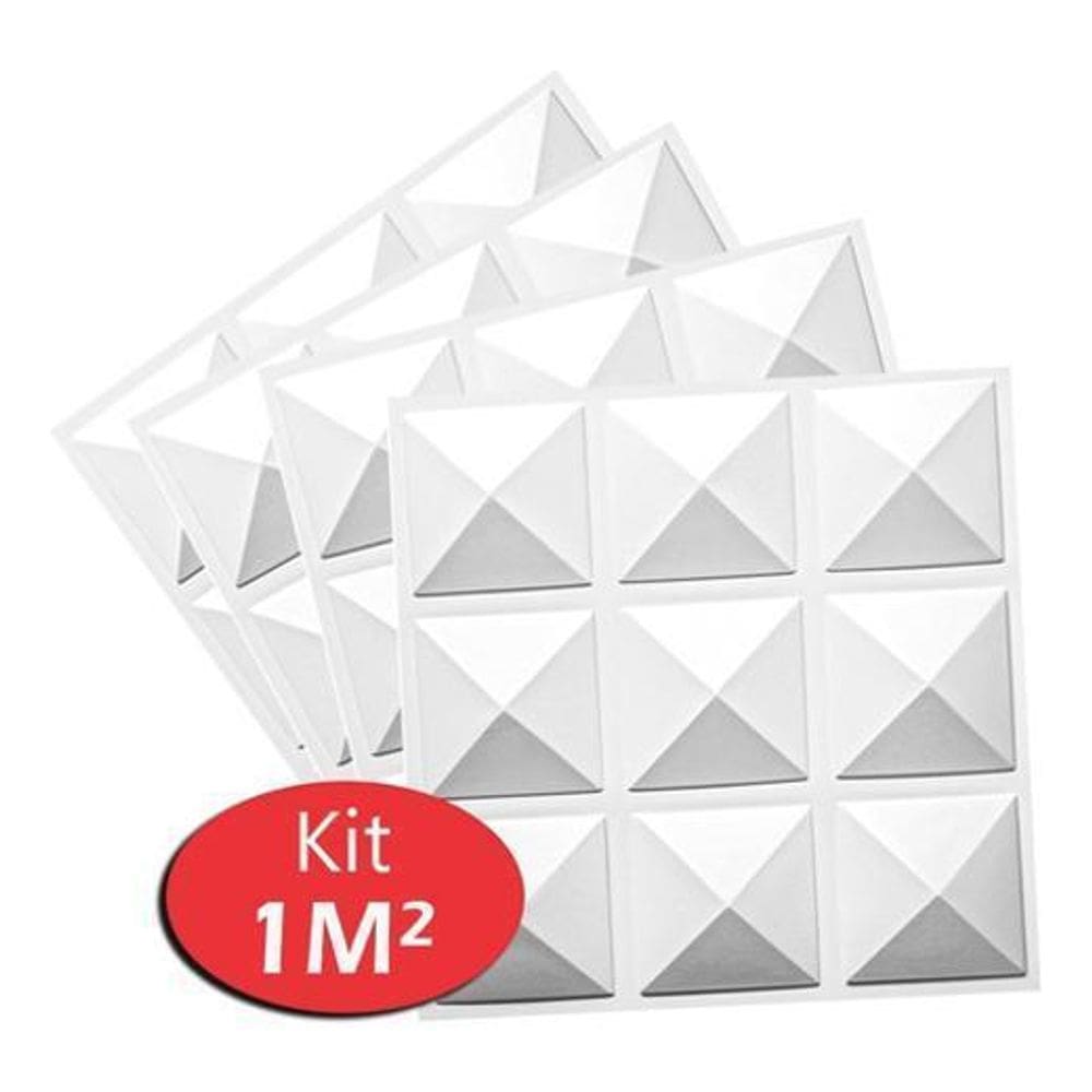 Placas Decorativas 3D M Revestimentos Paredes Tetos Prisma