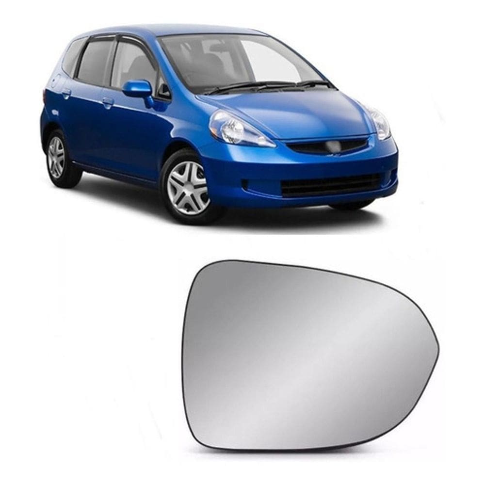 Vidro Retrovisor Com Base Honda Fit 04/ Lado Esquerdo