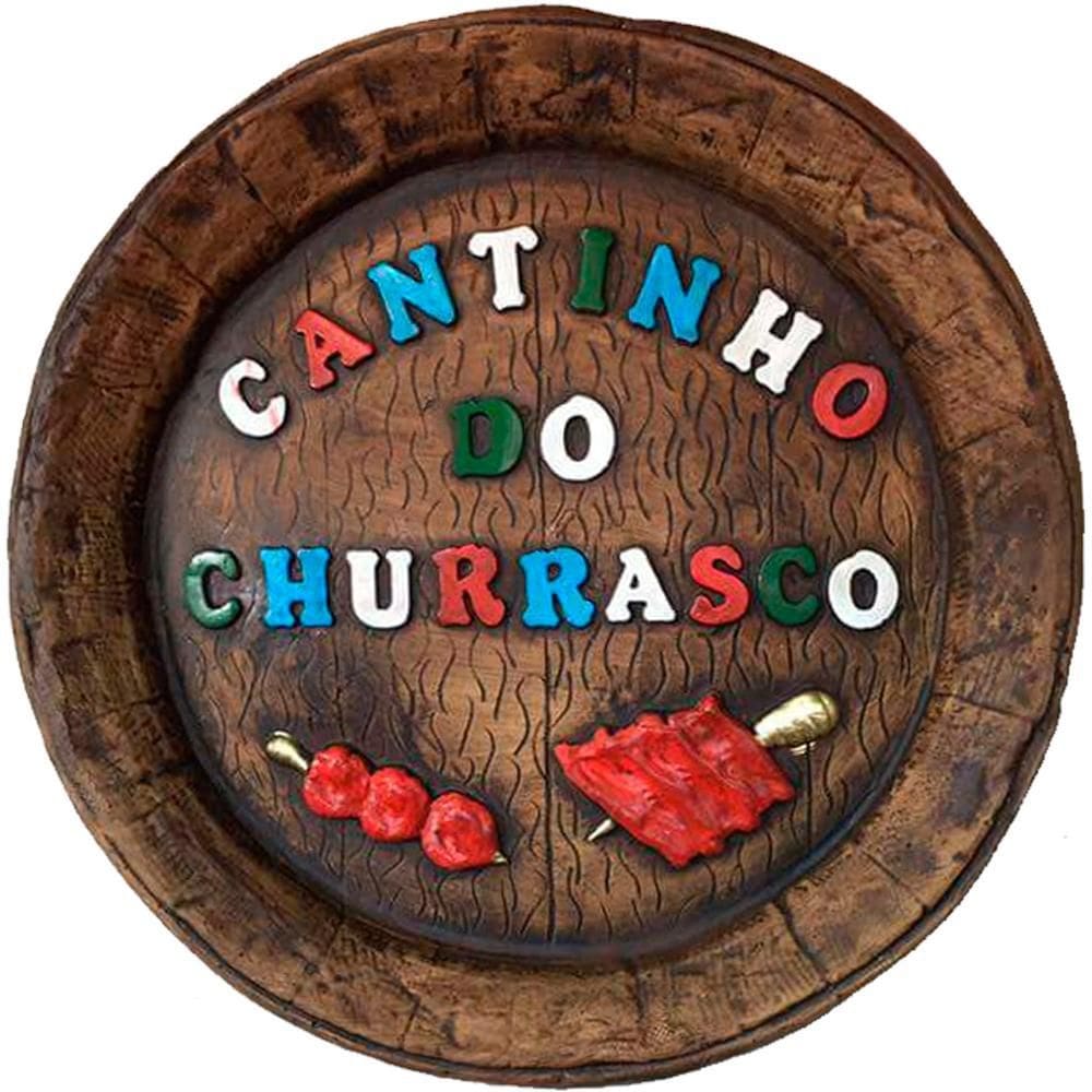 Tampa De Barril Artesanal Alto Relevo Cantinho Do Churrasco