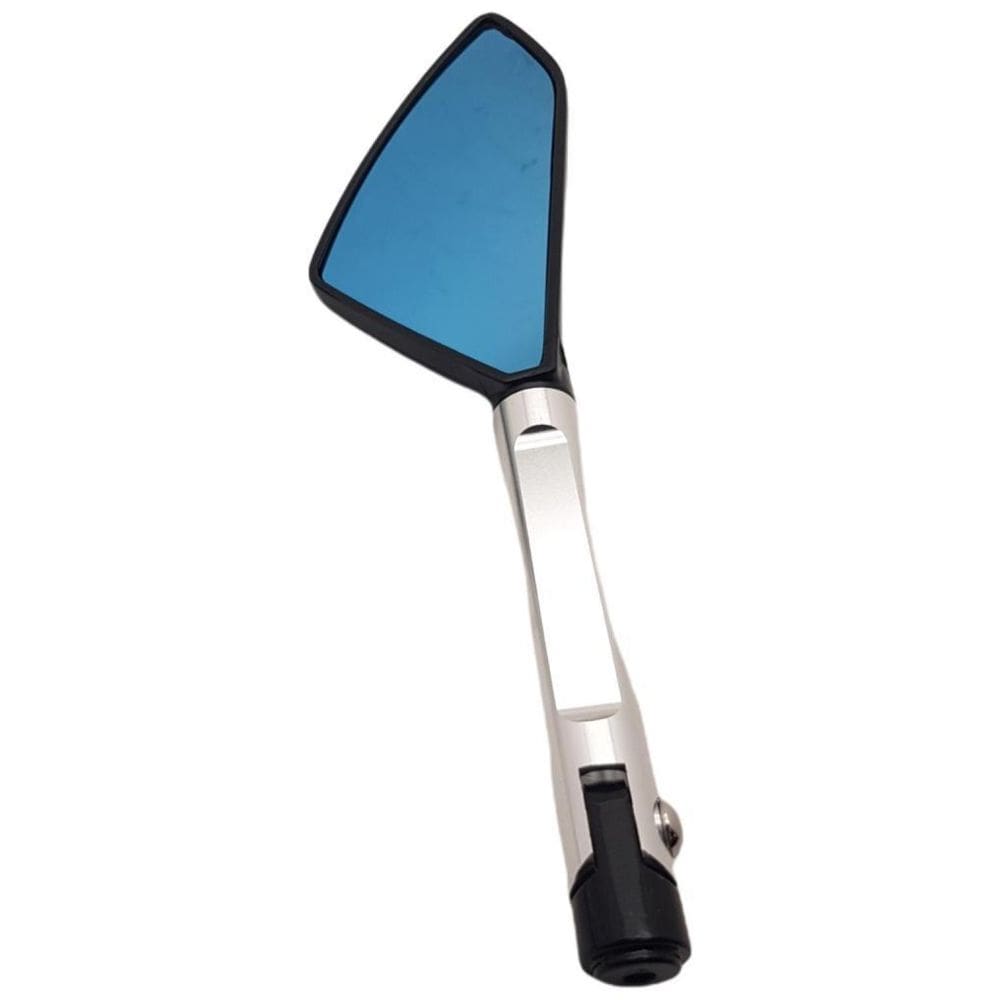 Par Espelho Retrovisor Esportivo Prata Universal Motos