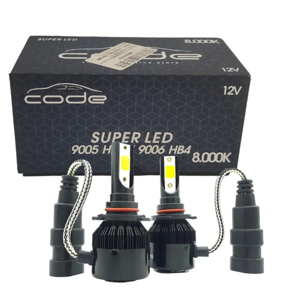 Super Led Code 8000K 12V Hb3 Hb4 8000K