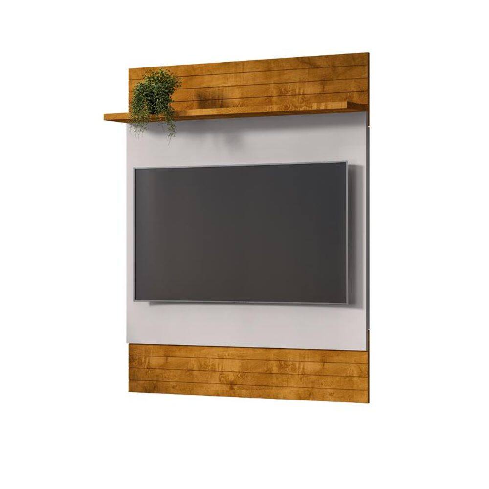 Painel Guratuba Para Tv de 48" Naturalle/Off-White - Bechara