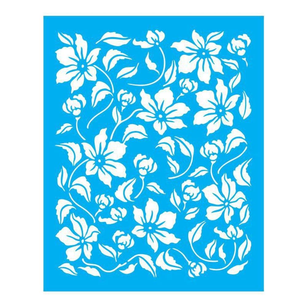 Stencil Tamako Estampa Floral - 20X25Cm - Ref B211
