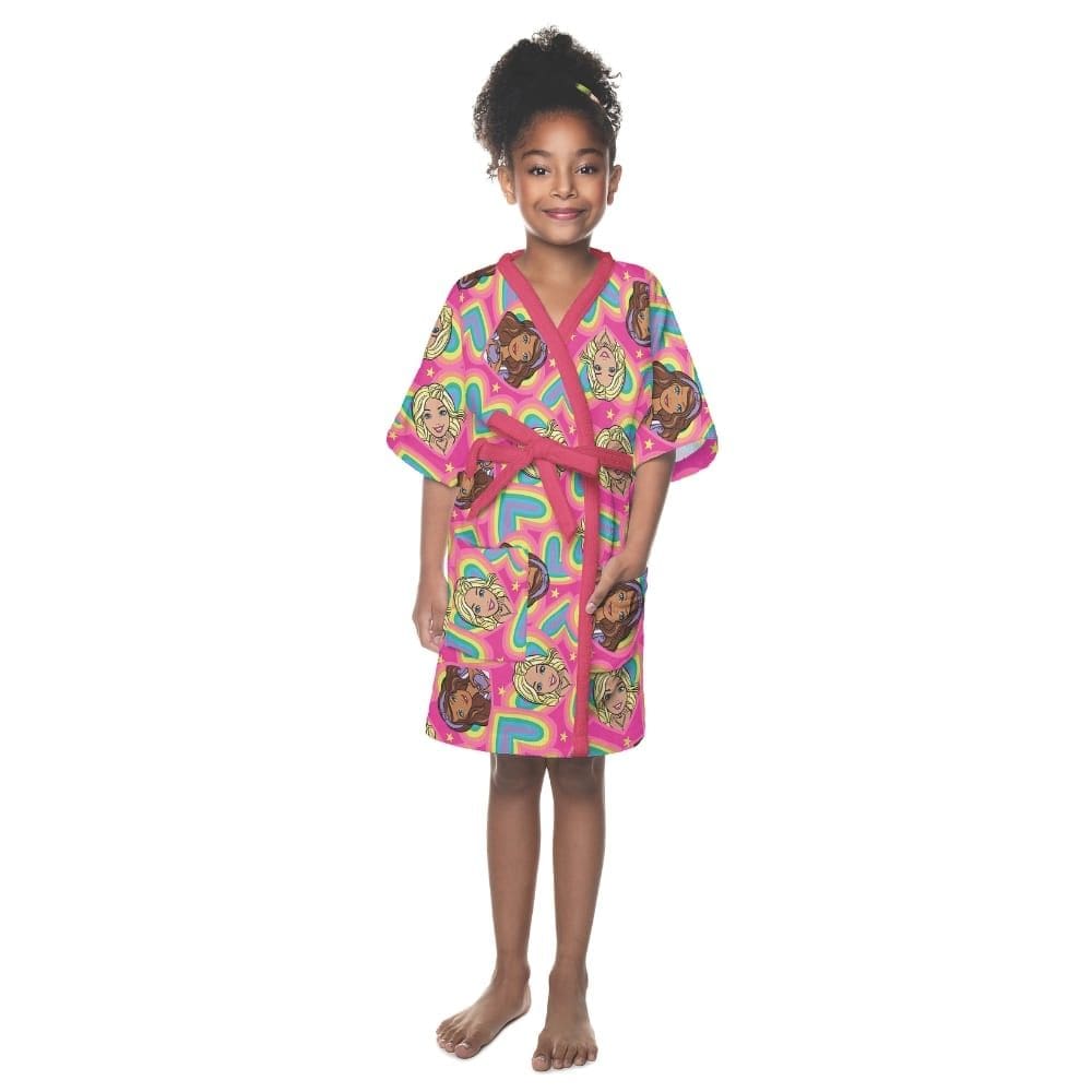 Roupão Aveludado Lepper Estampado Personagens Infantil Barbie P