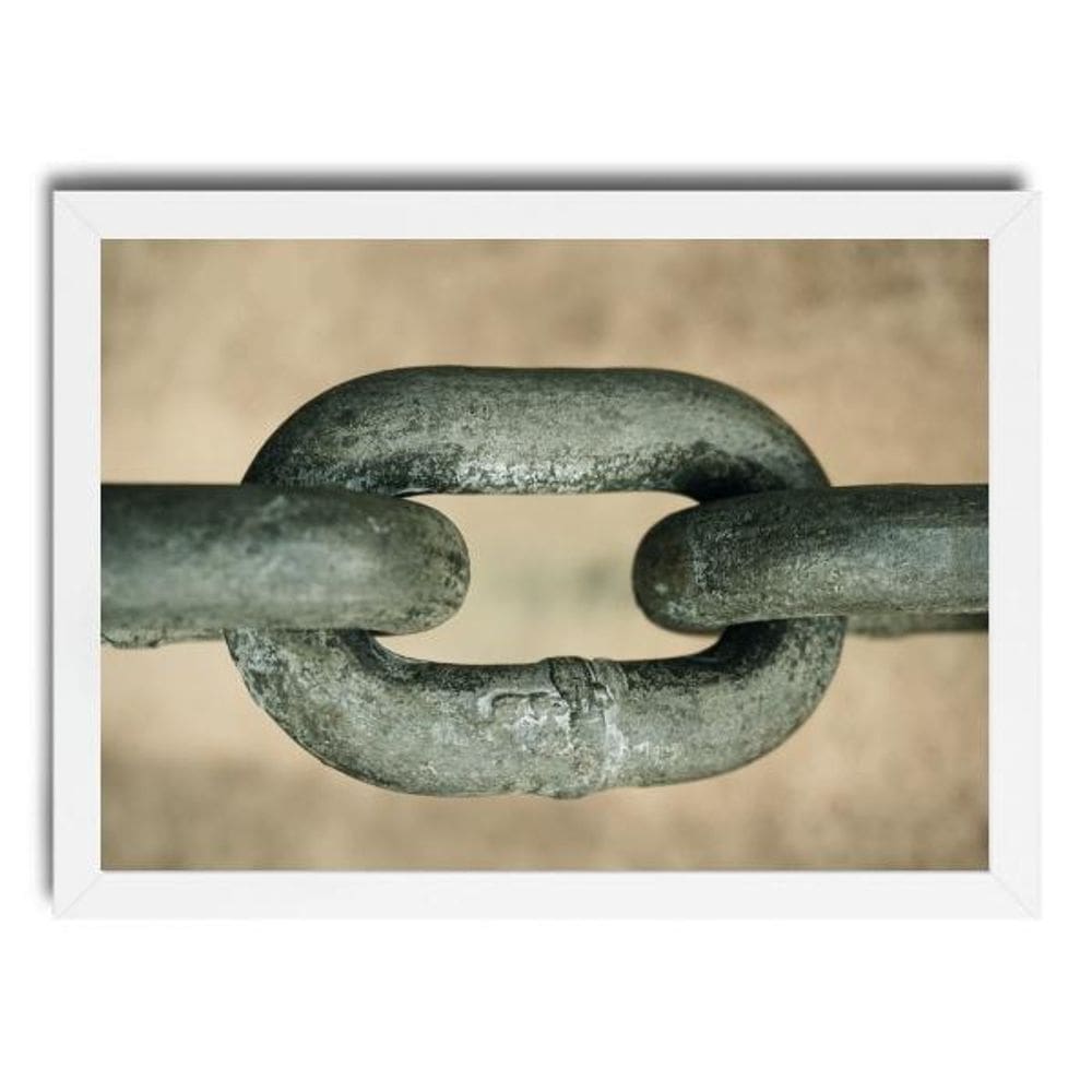 Quadro Foto Elo Branco 45x34cm - Papel Fotográfico