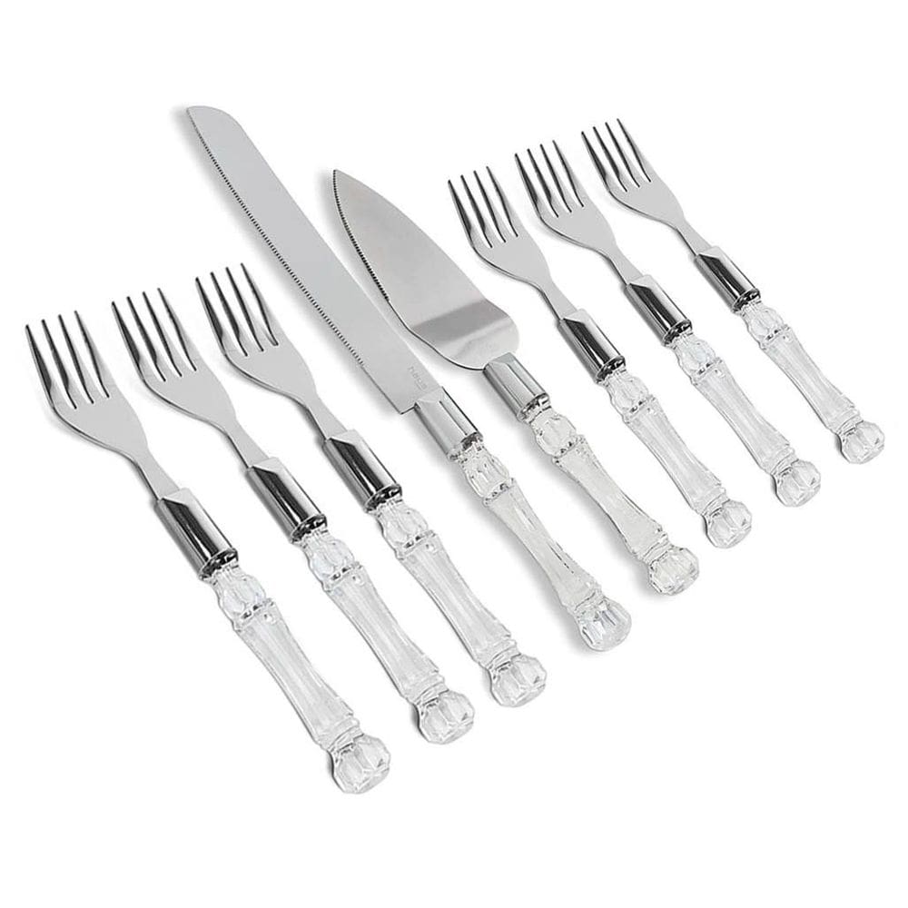 Kit Conjunto Talheres Bolo Sobremesa Casita® 8 Peças