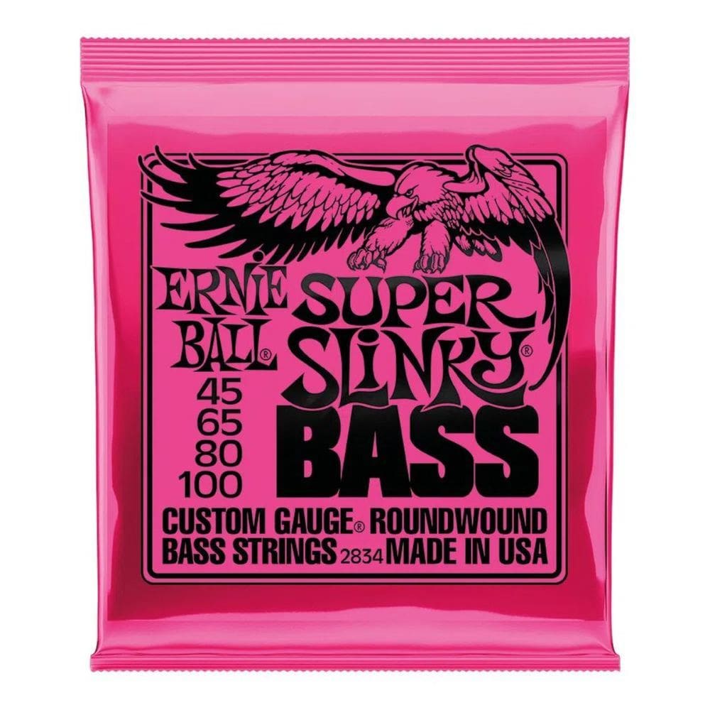 Encordoamento Baixo 4 Cordas 045 Ernie Ball Super Slink Níquel