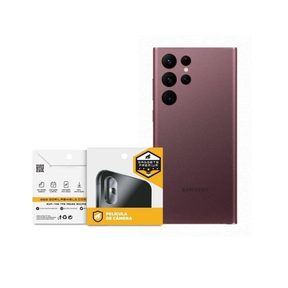 Película Para Lente De Câmera Para Samsung Galaxy S22 Ultra