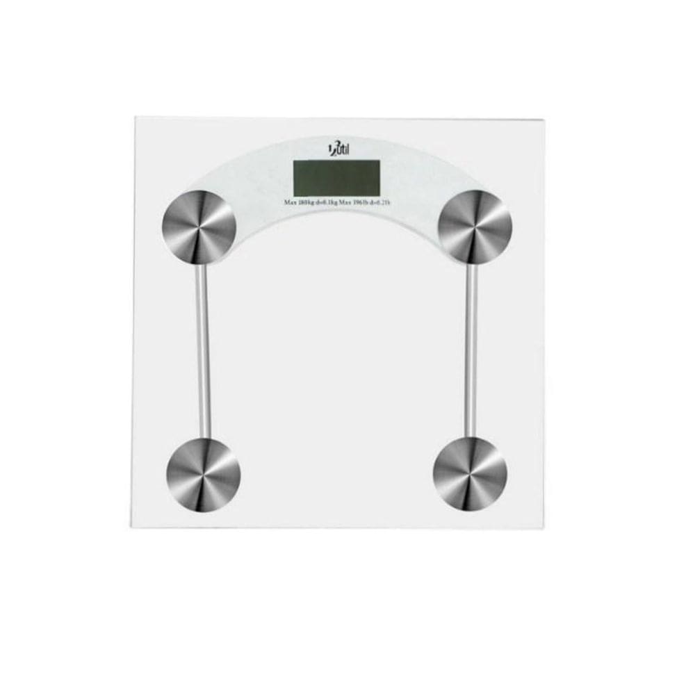Balança Digital 180Kg Vidro Transparente 31x31cm