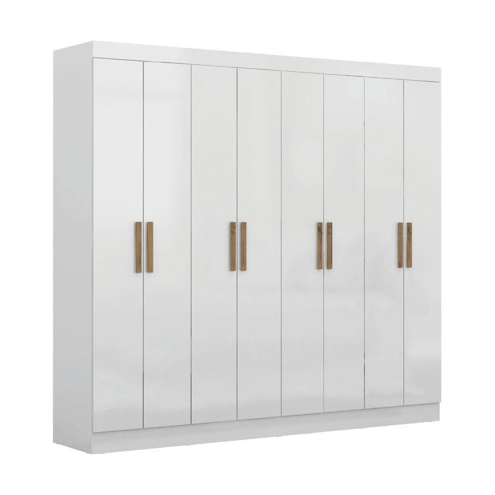 Guarda Roupas Casal 8 Portas 4 Gavetas Maxel Branco