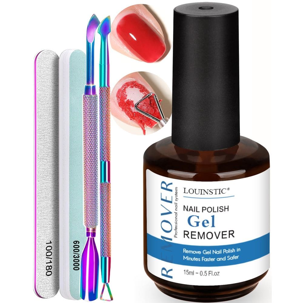 Removedor de esmalte em gel LOUINSTIC, sem molhar ou embrulhar, 15 ml