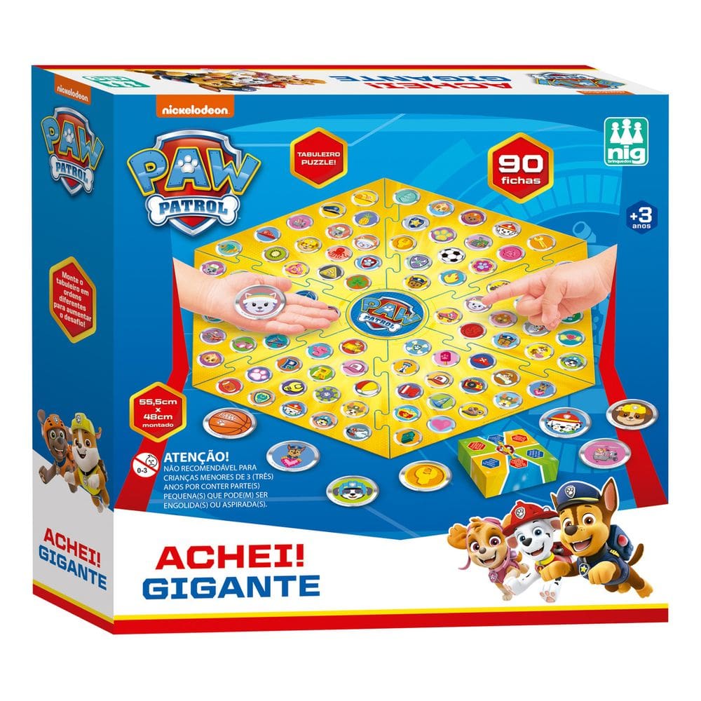 Jogo Achei! Patrulha Canina Gigante - Nig