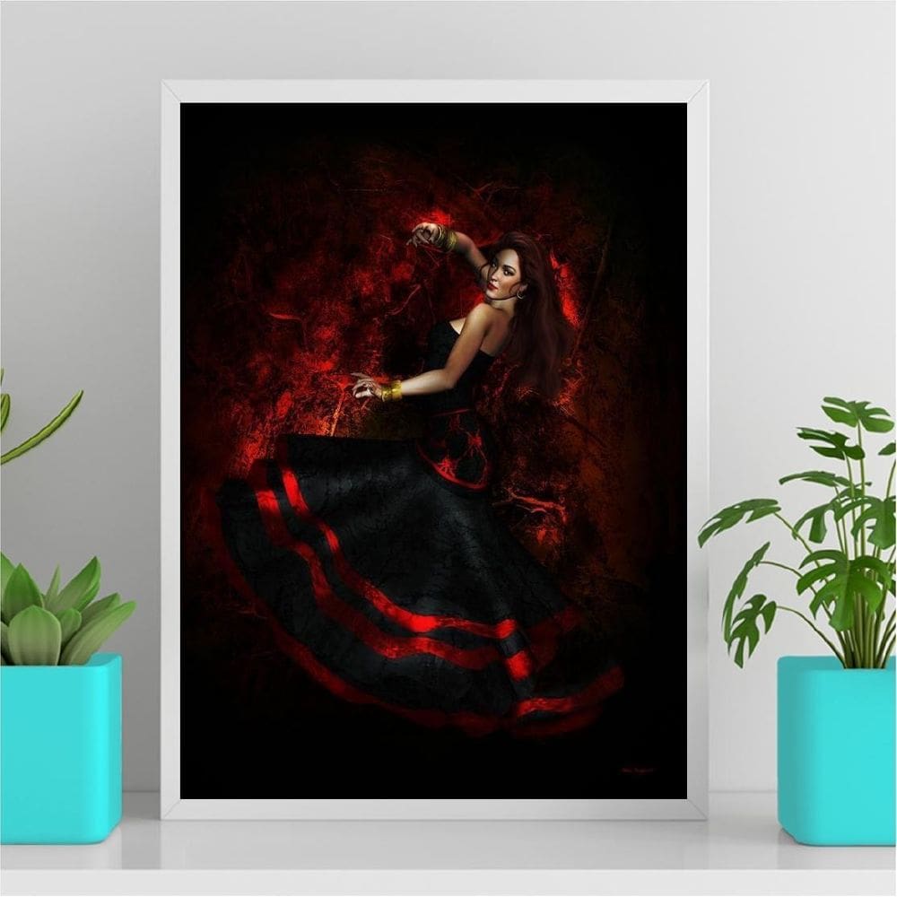 Quadro Maria Padilha Pombagira 45X34Cm Branca