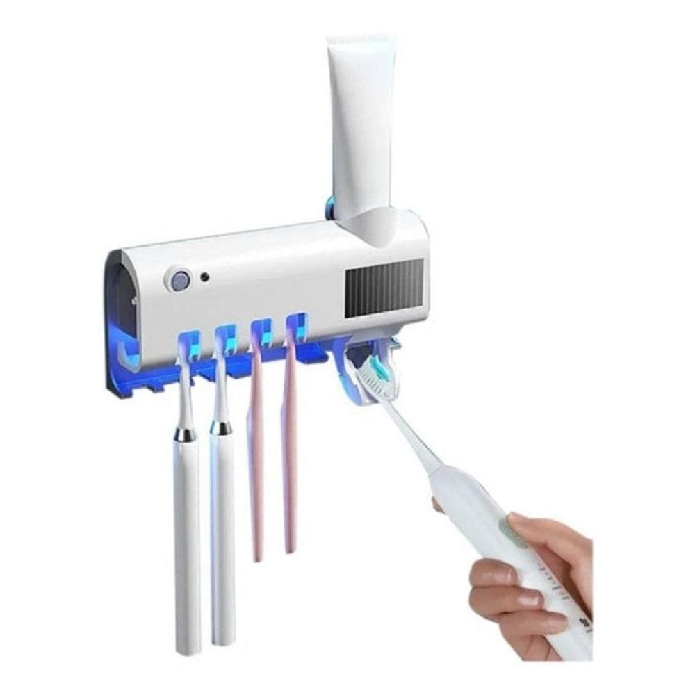 Suporte Dispenser De Pasta De Dente Com Esterilizador Uv