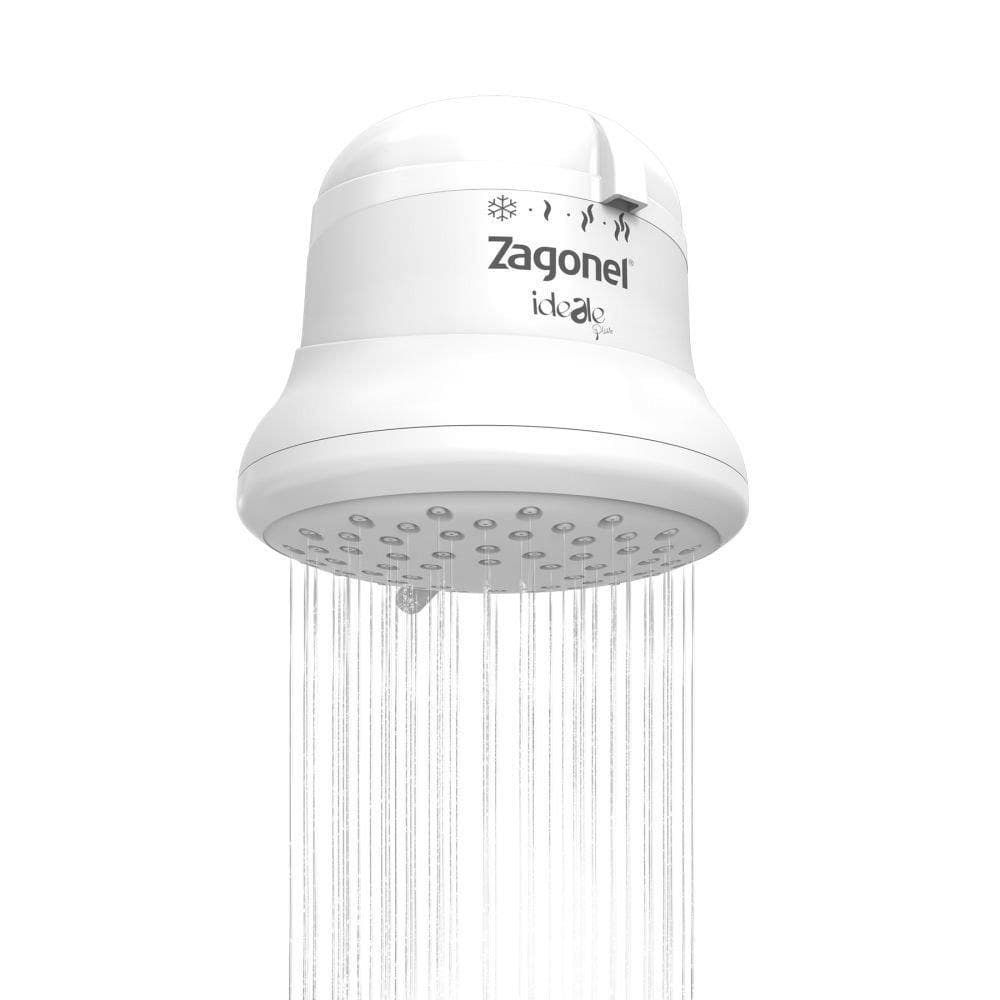Chuveiro Ducha Zagonel Ideale Plus 4 Temperaturas e Cano de 30cm