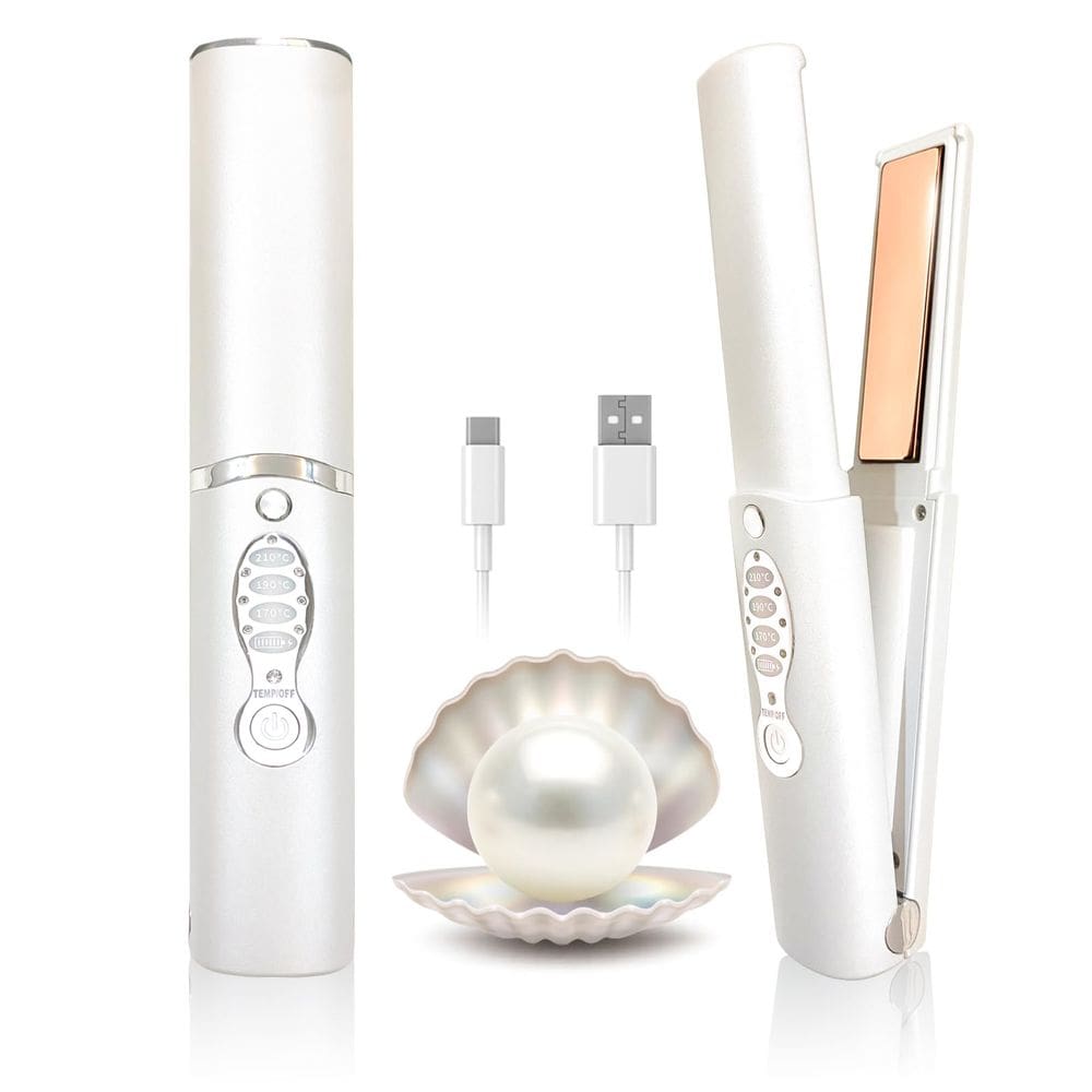 Alisador de cabelo ADOBIRD Cordless Titanium Portable 2 em 1