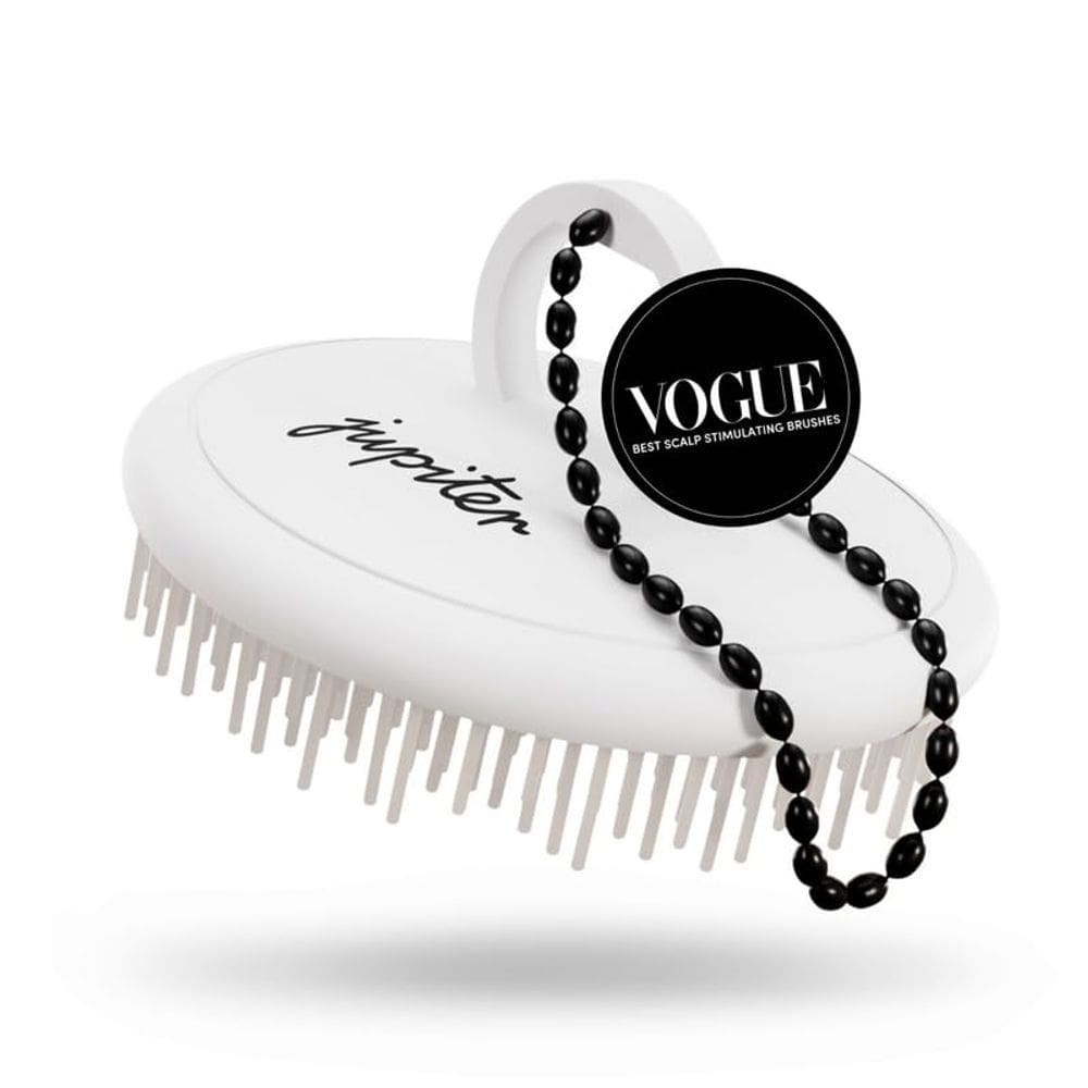 Escova esfoliante para couro cabeludo Jupiter Scalp Massager White