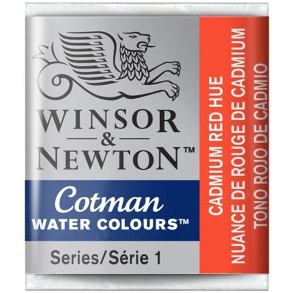 Aquarela Cotman W&N Cadmium Red Hue Half Pan 095