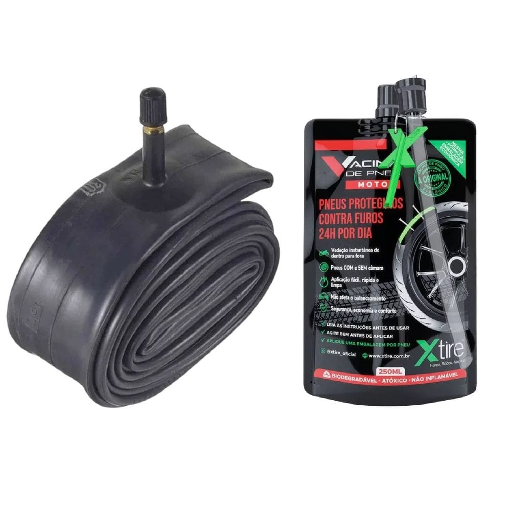 KIT CAMARA AR 18" CG 150 TITAN KS ES ESD CARGO TODAY CBX150 RD 135 Factor YBR 125 GSR 125i Kansas 150 + SELANTE PNEU