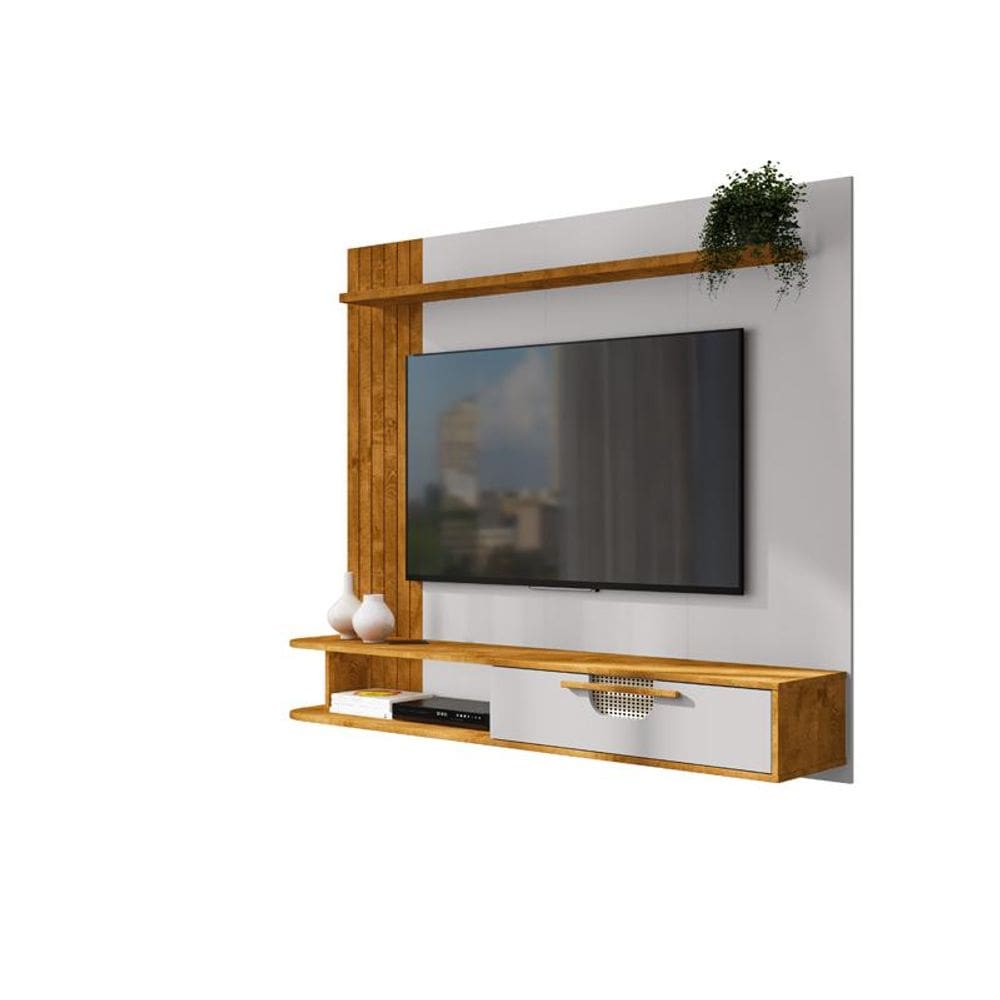 Painel Jeri Para Tv de 65" Naturalle/Off-White - Bechara