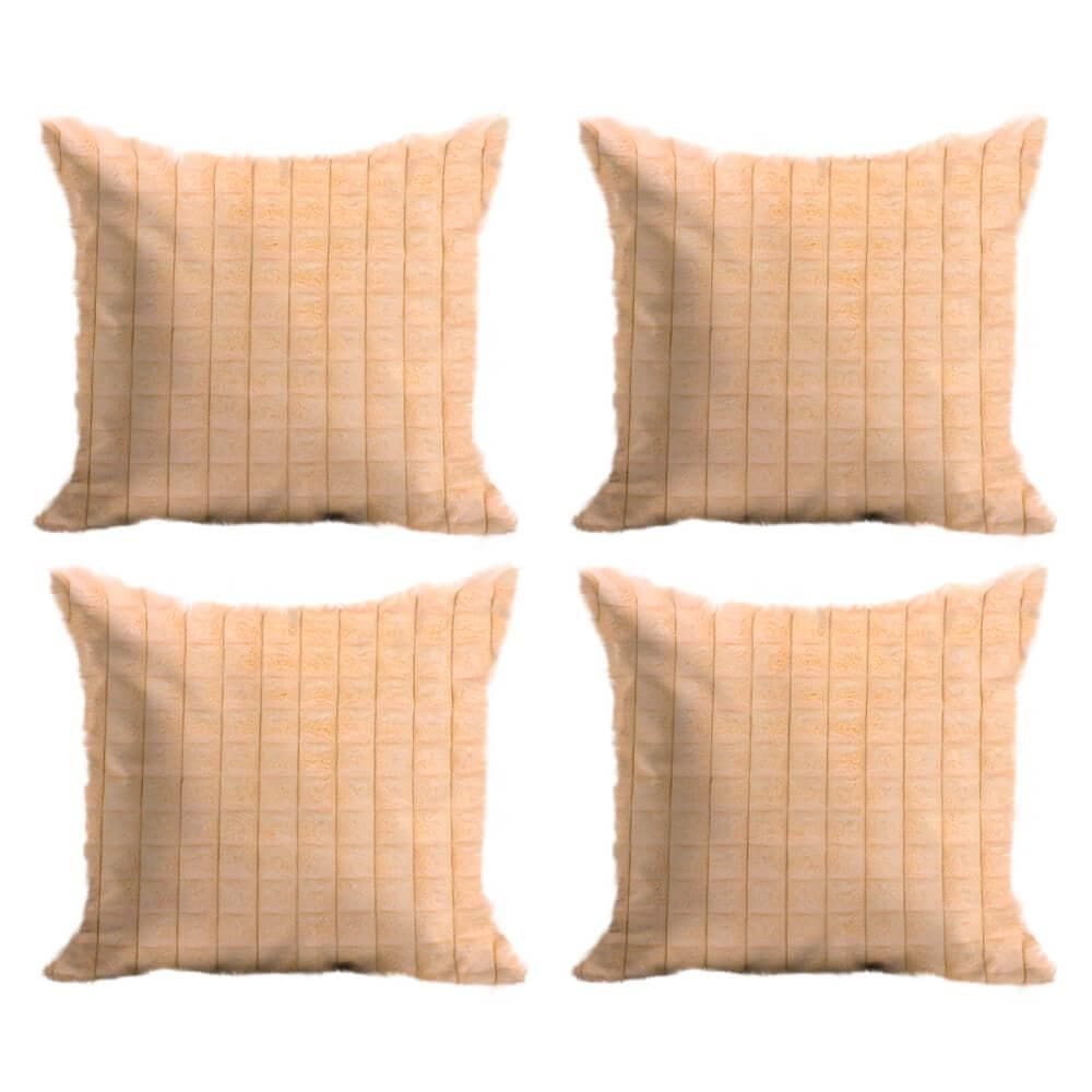 Kit Capas de Almofada em Microfibra 42cm x 42cm Felpudo 4 peças - Rio Home
