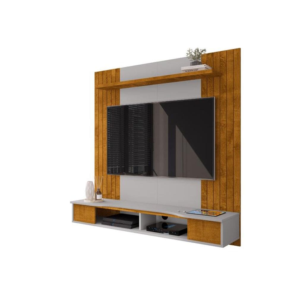 Painel Ipanema Para Tv de 55" Naturalle/Off-White - Bechara