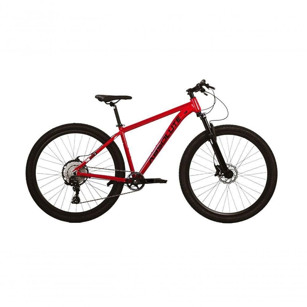 Bicicleta Aro 29 Absolute Nero 5 12v Garfo Trava No Guidão Freios Hidráulicos Vermelho Tam 19