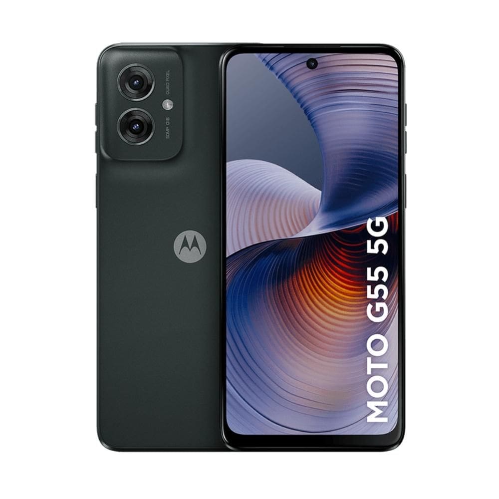 Smartphone Motorola Moto G55 5G 256GB 16GB RAM Boost Câmera Traseira Dupla 50MP + 8MP Selfie 16MP Tela 6.5" Preto
