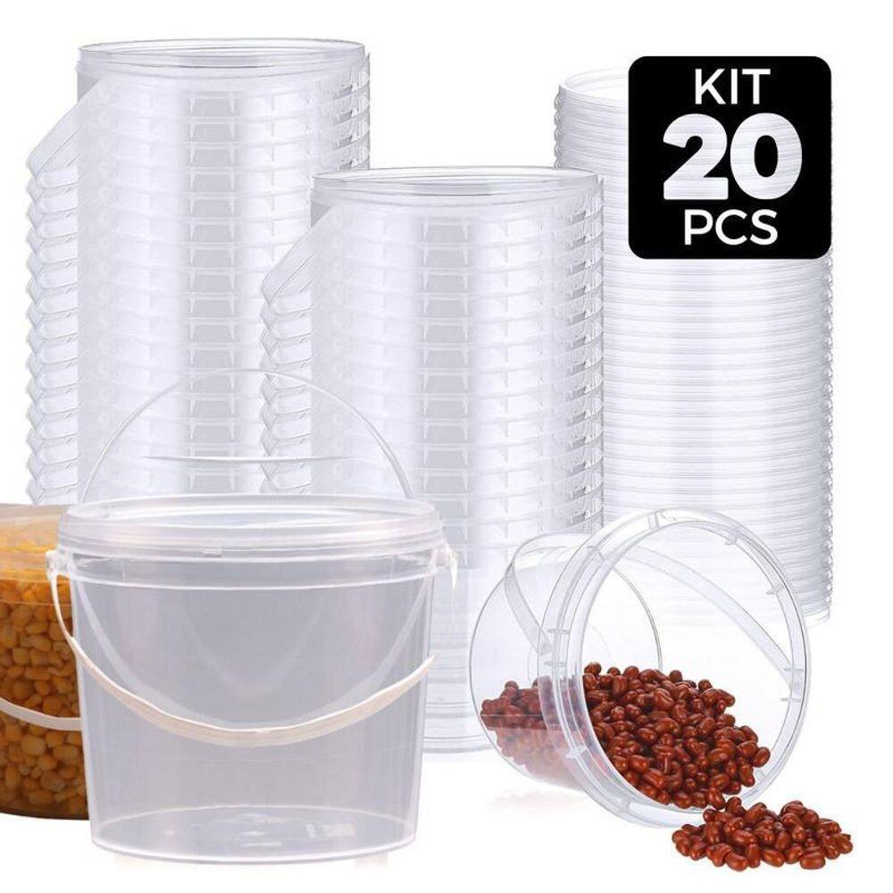 Balde 1.8L Plástico Bpa Free 20 Pçs