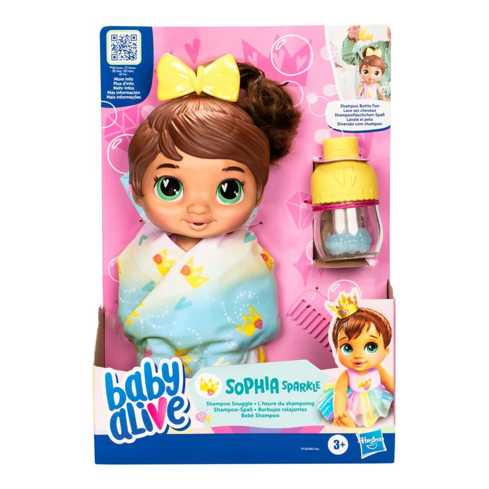 Boneca Baby Alive Shampoo Morena Hasbro