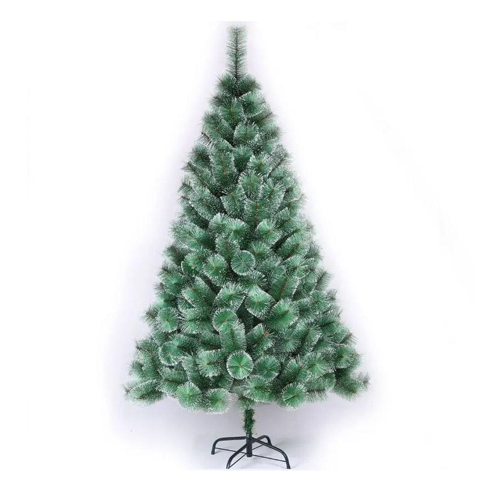 Árvore De Natal Luxo Com Flocos De Neve 210 Cm E 345 Galhos
