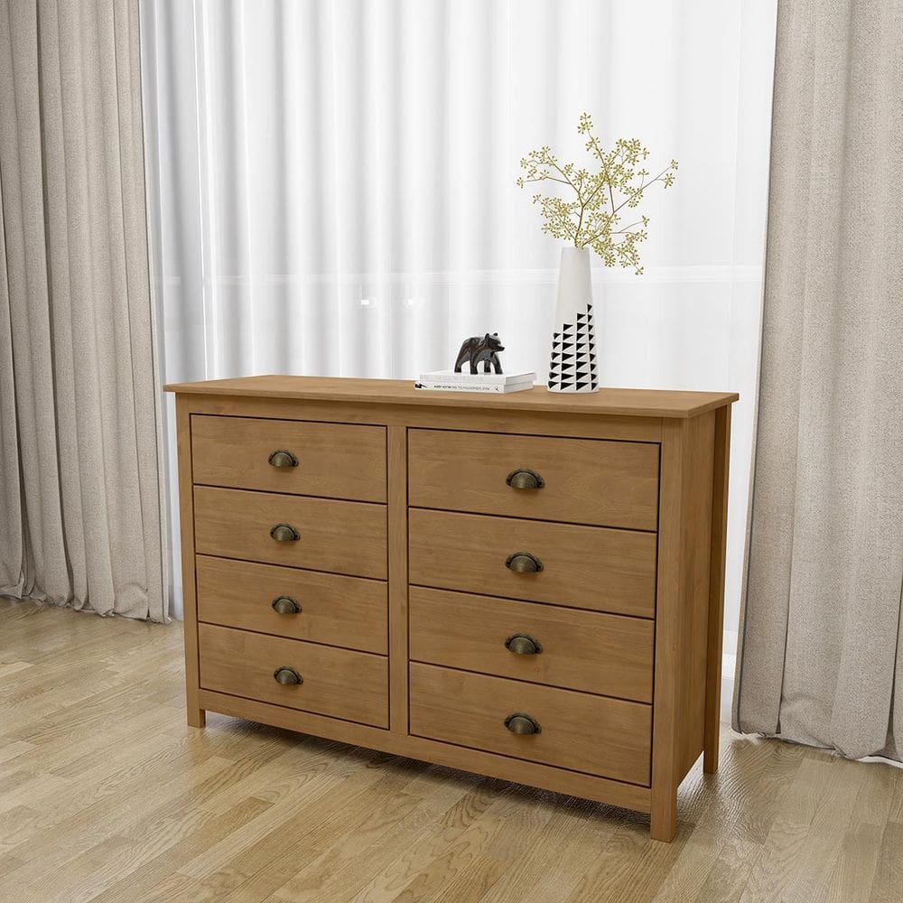 Cômoda 8 Gavetas Freijó Topázio Madeira Pinus - Finestra