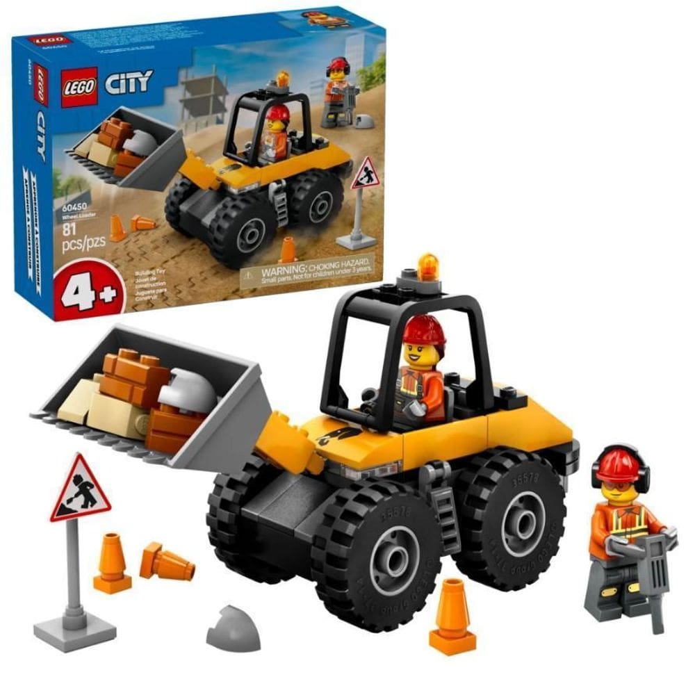 Lego City Carregadeira De Rodas Construção Amarela 60450