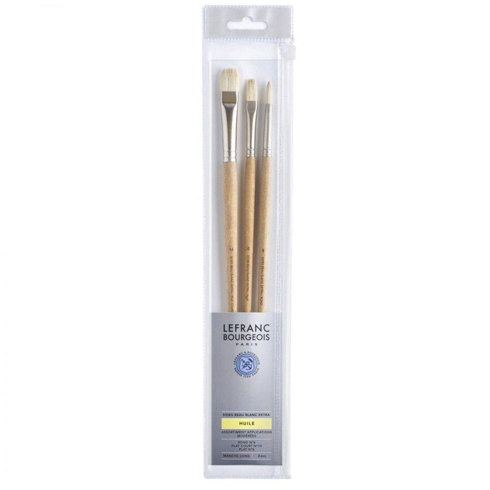 Conjunto Pinceis Longo Misto Lefranc & Bourgeois 3 Un 405172