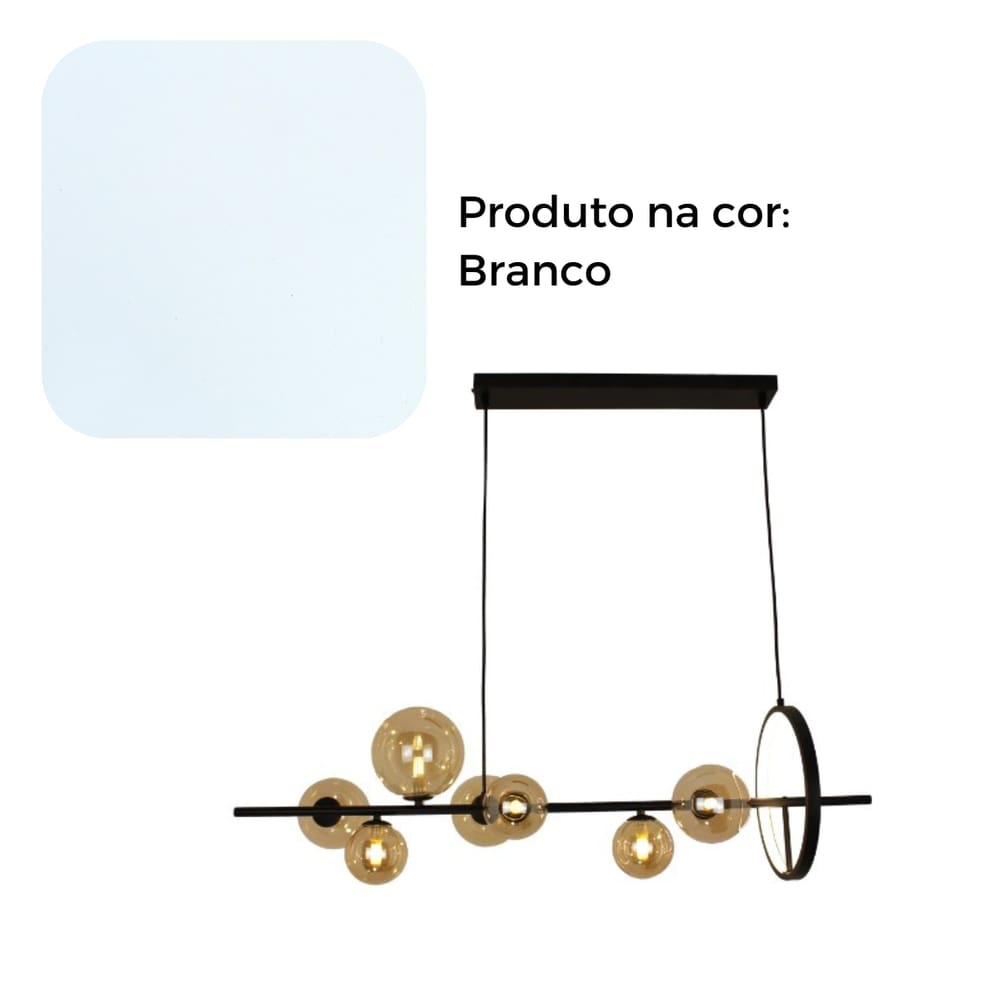 Lustre Pendente Jabuticaba Arco De Led