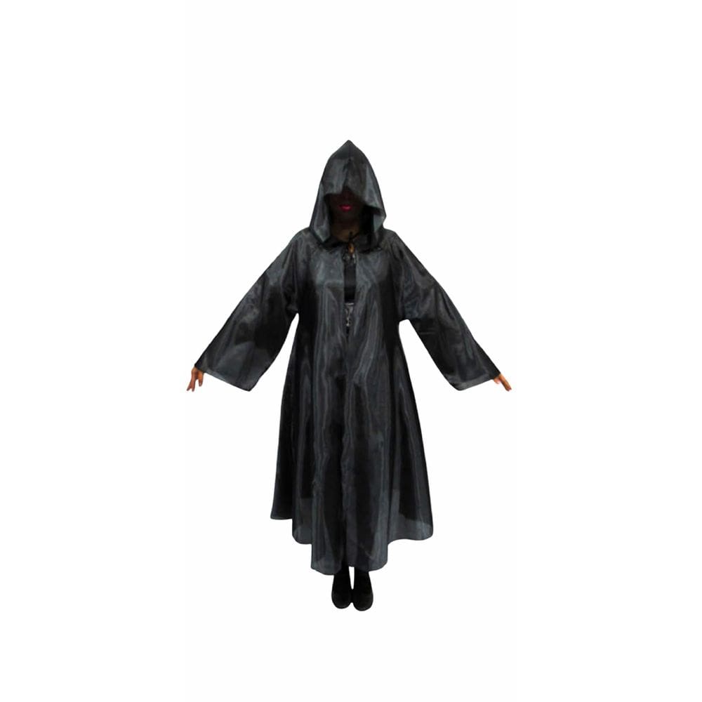 Fantasia Halloween Capa Mago com Capuz Capa Pânico Infantil Carnaval Cosplay