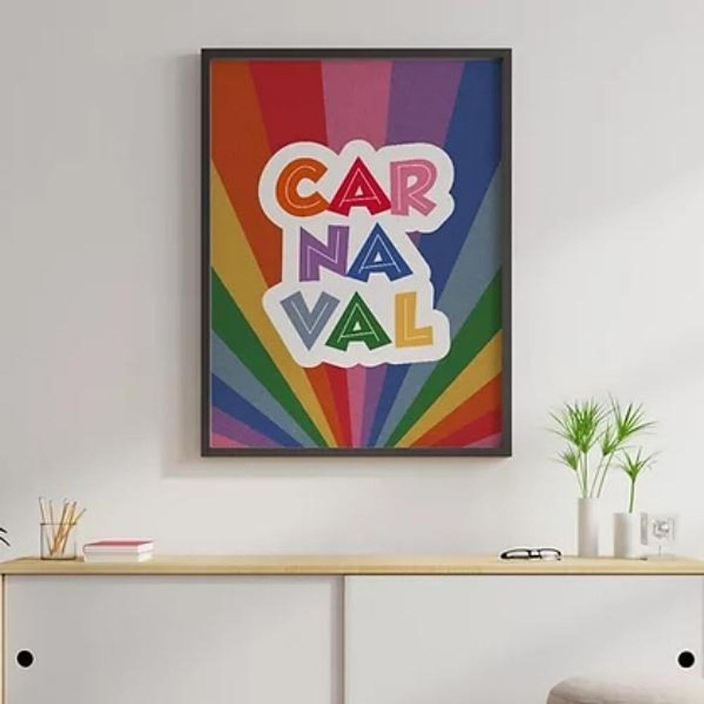 Quadro Beija-Flor Geométrico Azul 33X24Cm - Madeira Preta