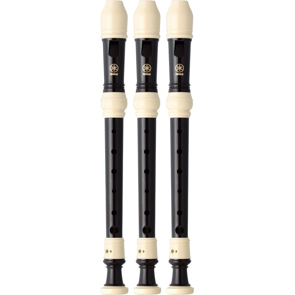 Kit 3 Flautas Doce Soprano Barroca Em C YRS-32B Yamaha